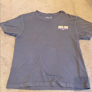GOAT Black Graphic Chest Logo Tee medium